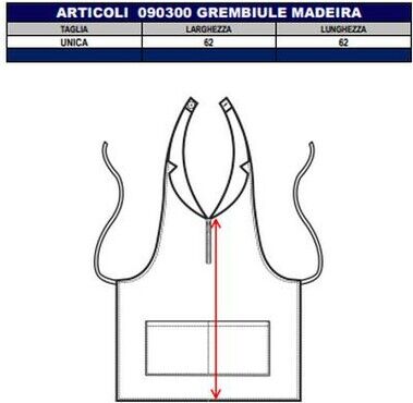 Grembiule donna con schiena scoperta