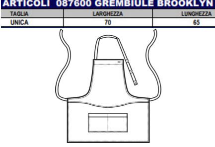 WOMEN'S APRONS WITH BIB FOR PASTRIES